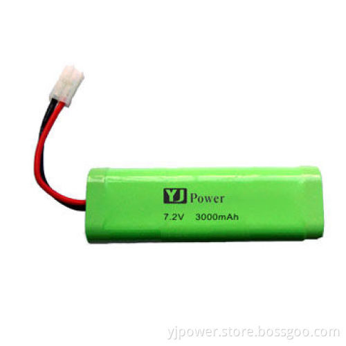7.2V/3,000mAh 18650-2P2S Li-ion battery pack with 18.4 x 36.5 x 130.5mm and 186g weight